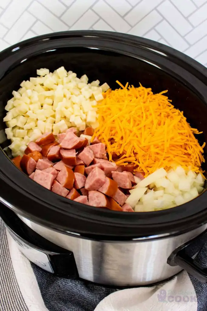 crockpot sausage potato casserole