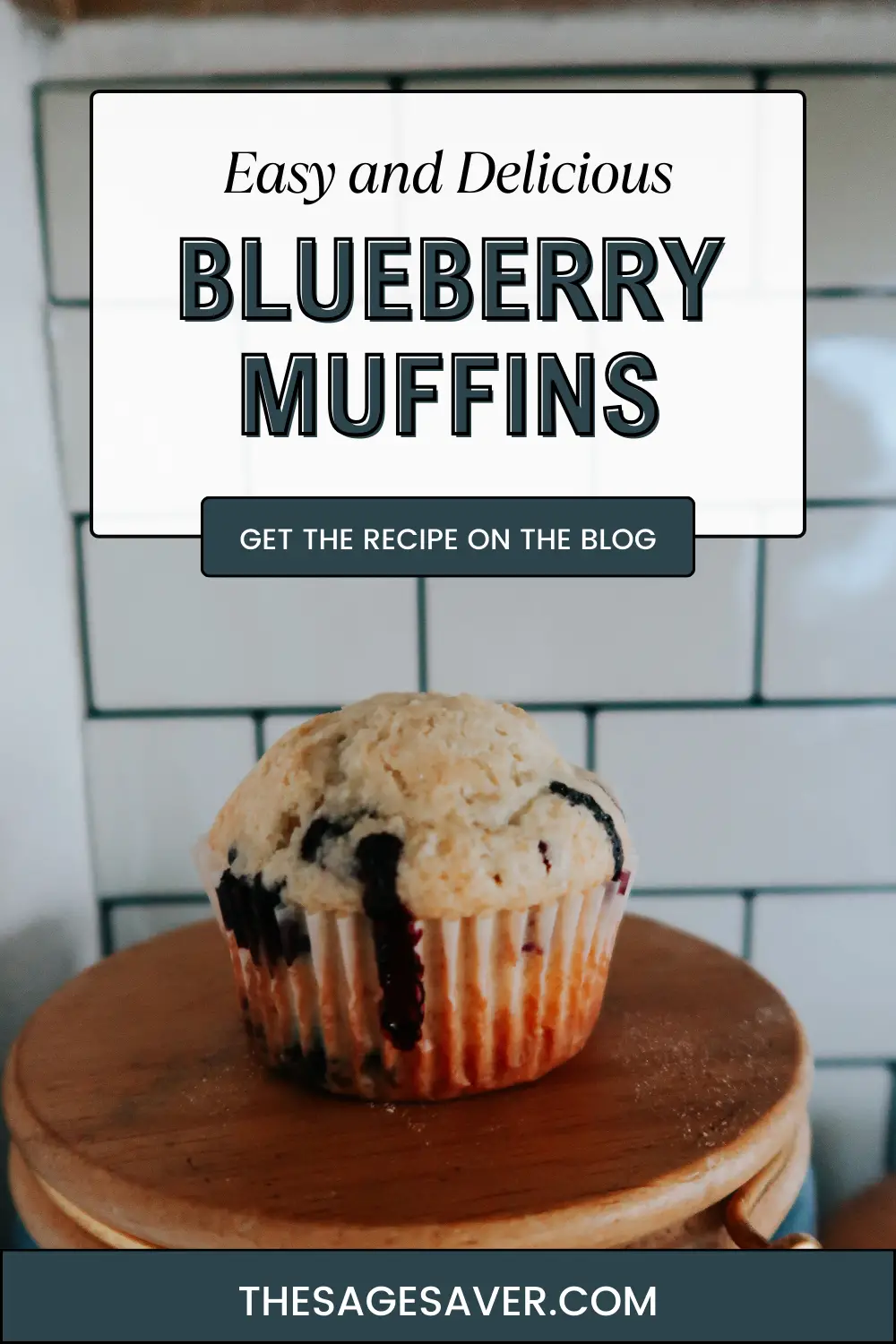 The BEST, Easy Blueberry Muffins