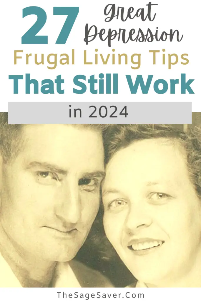 great depression frugal living
